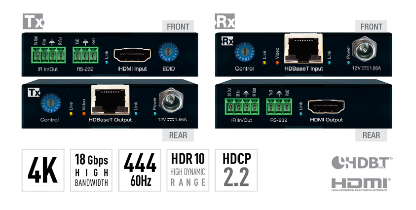 4K UHD HDR HDMI Extenders