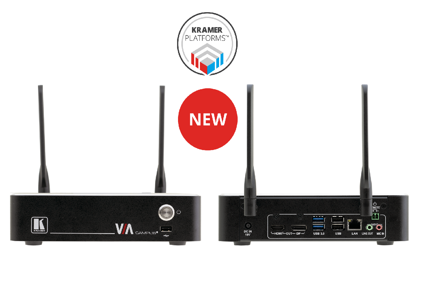 VIA Campus² PLUS 4K60 Simultaneous Wired and Wireless Presentation
